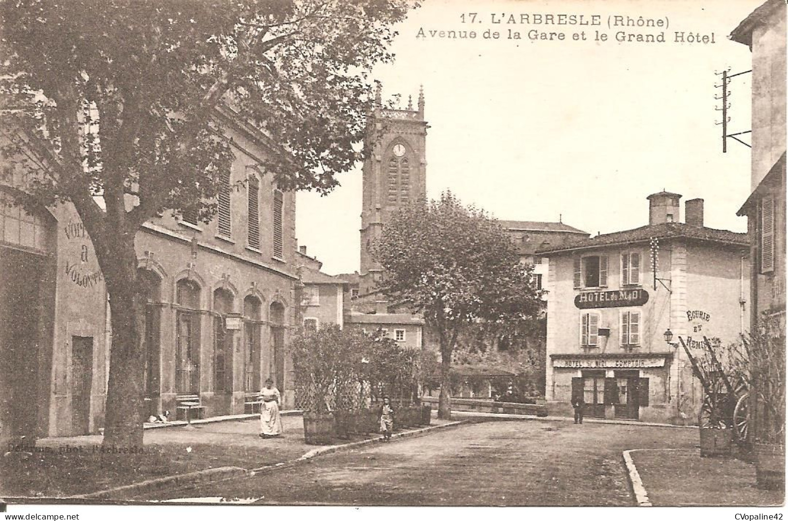 L'ARBRESLE (69) Avenue De La Gare Et Le Grand Hôtel - L'Arbresle