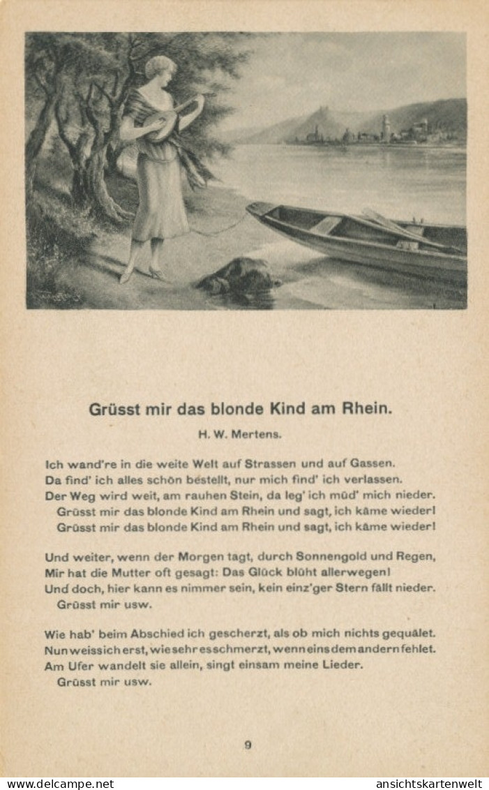 Grüsst Mir Das Blonde Kind Am Rhein Ngl #102.907 - Autres & Non Classés