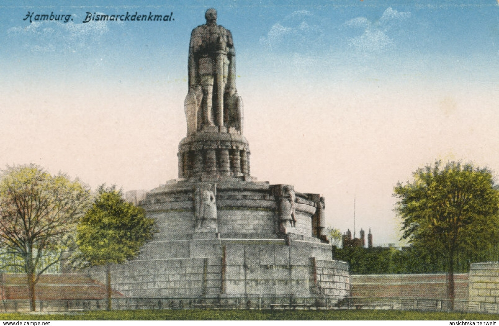 Bismarckdenkmal Hamburg Ngl #105.095 - Hombres Políticos Y Militares