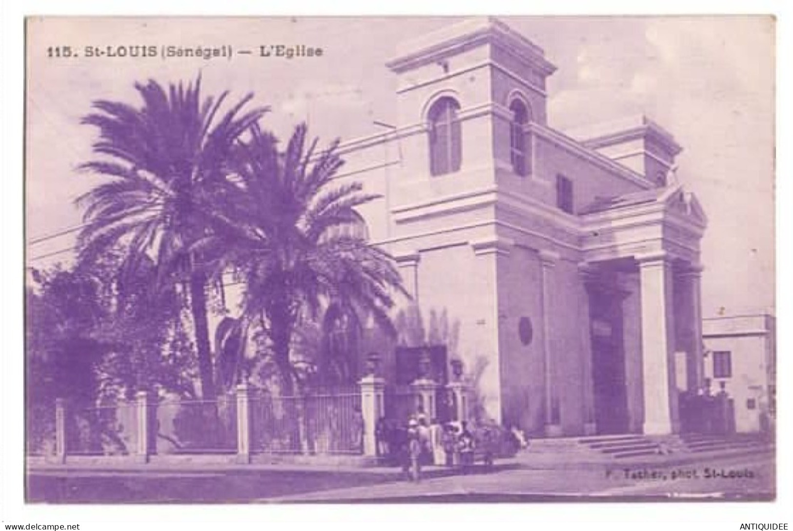 SAINT-LOUIS - L'Eglise - (Vers 1945) - WW2 - Correspondance: "Témoignage" - - Senegal