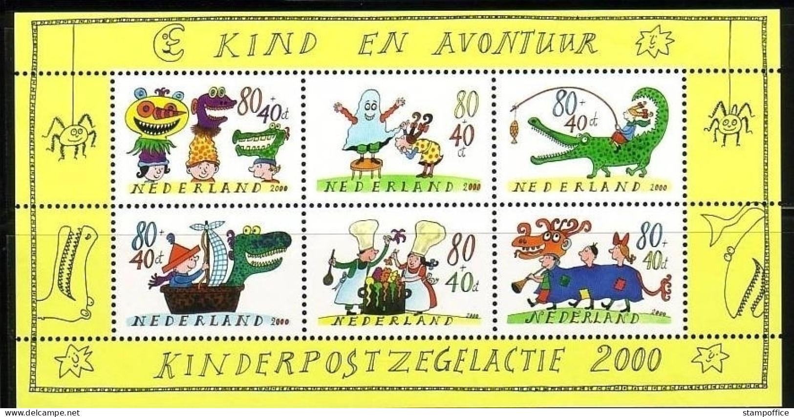 NIEDERLANDE BLOCK 67 POSTFRISCH(MINT) KIND UND ABENTEUER 2000 - Bloks