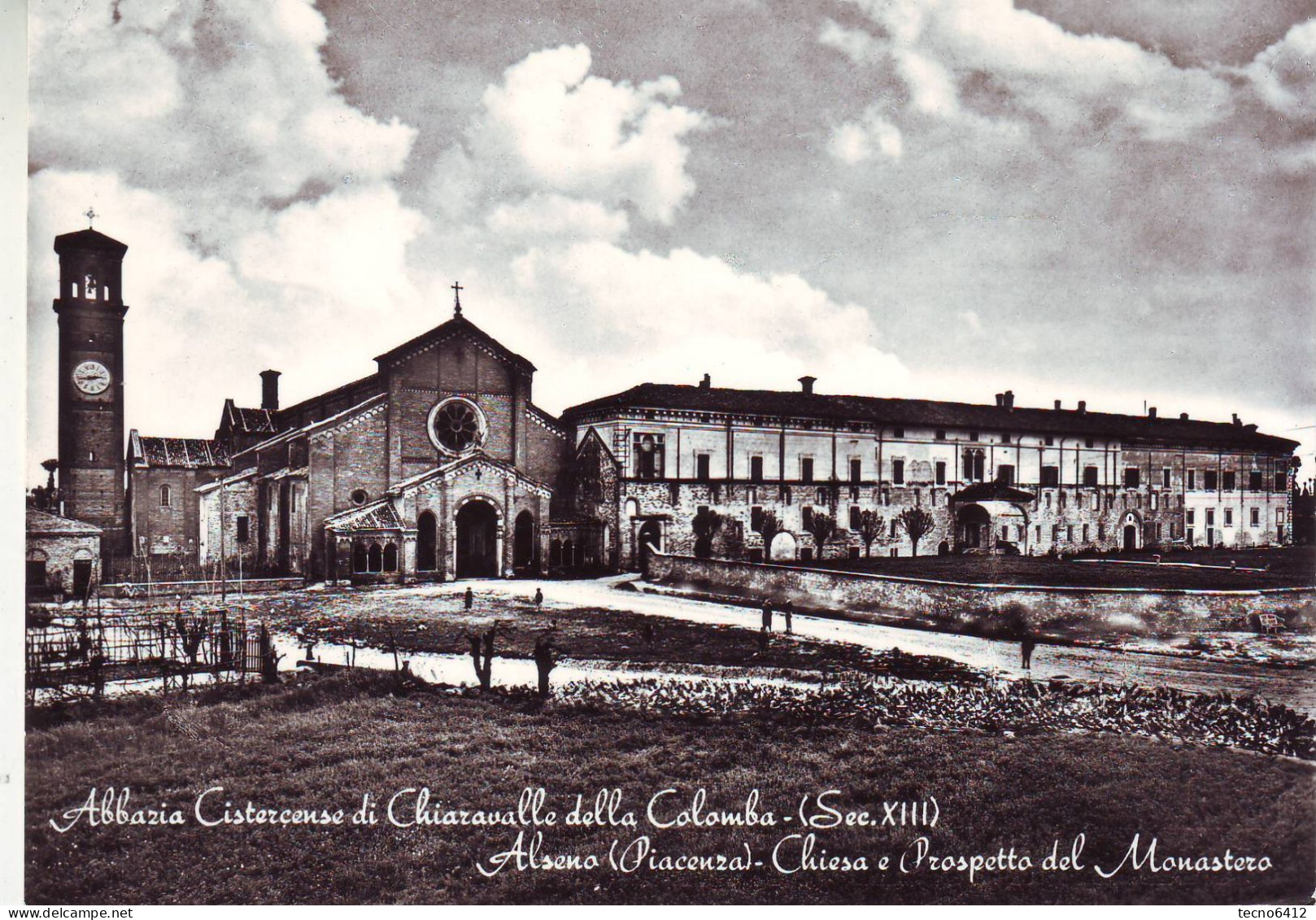 Chiaravalle(piacenza) - Abbazia Cistercense Di Chiaravalle Della Colomba - Non Viaggiata - Piacenza