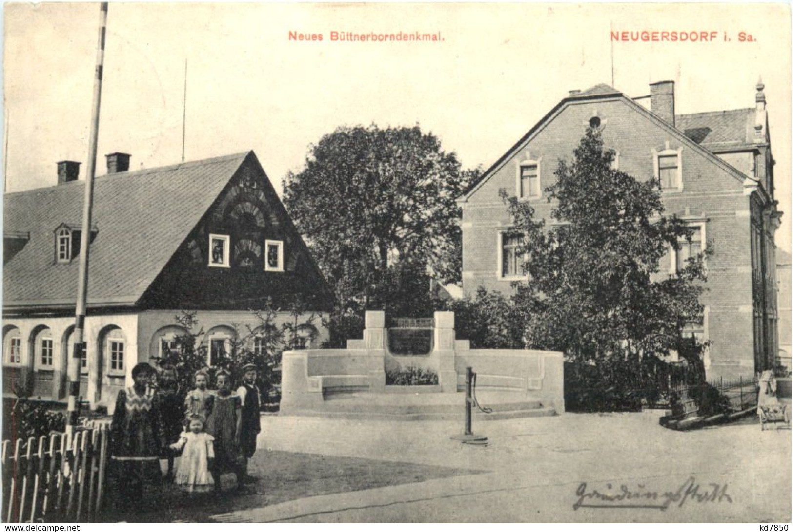 Neugersdorf - Neues Büttnerborndenkmal - Ebersbach (Löbau/Zittau)