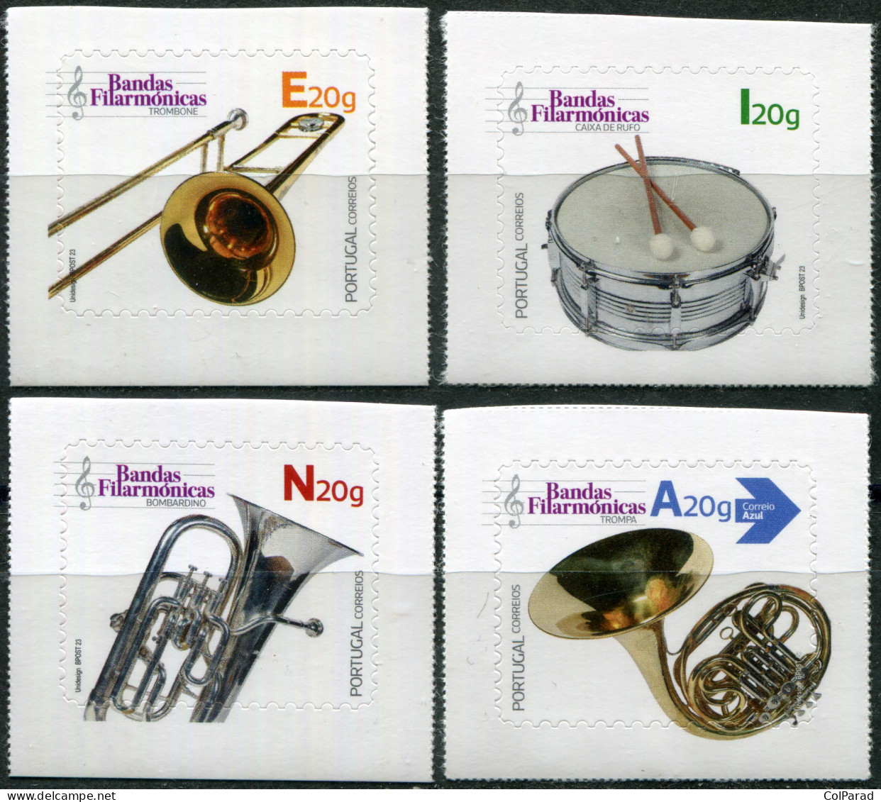 PORTUGAL - 2023 - SET MNH ** - Musical Instruments Of The Philharmonic Bands - Neufs