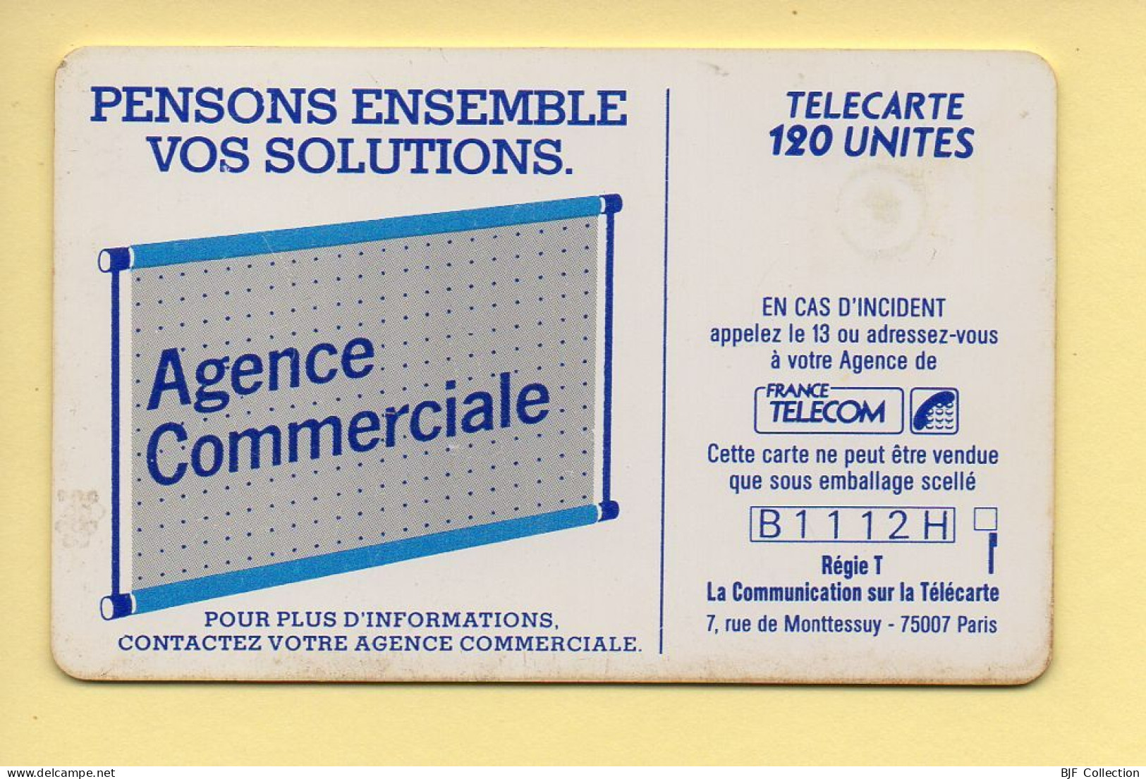 Télécarte : 600 Agences / 120 Unités : Numéro B1112H (voir Cadre, Texte Et Numérotation) - “600 Agences”