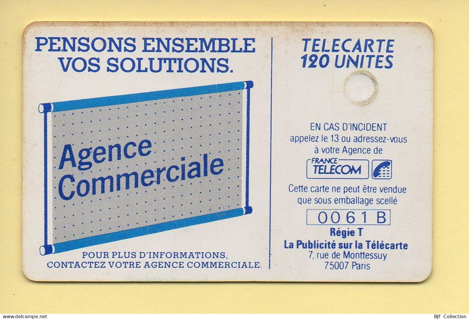 Télécarte : 600 Agences / 120 Unités : Numéro 0061B (voir Cadre, Texte Et Numérotation) - “600 Agences”