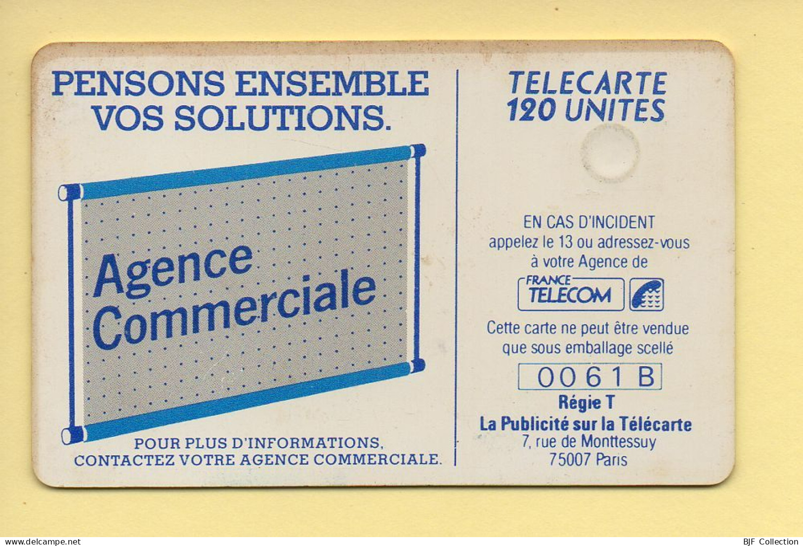 Télécarte : 600 Agences / 120 Unités : Numéro 0061B (voir Cadre, Texte Et Numérotation) - “600 Agences”