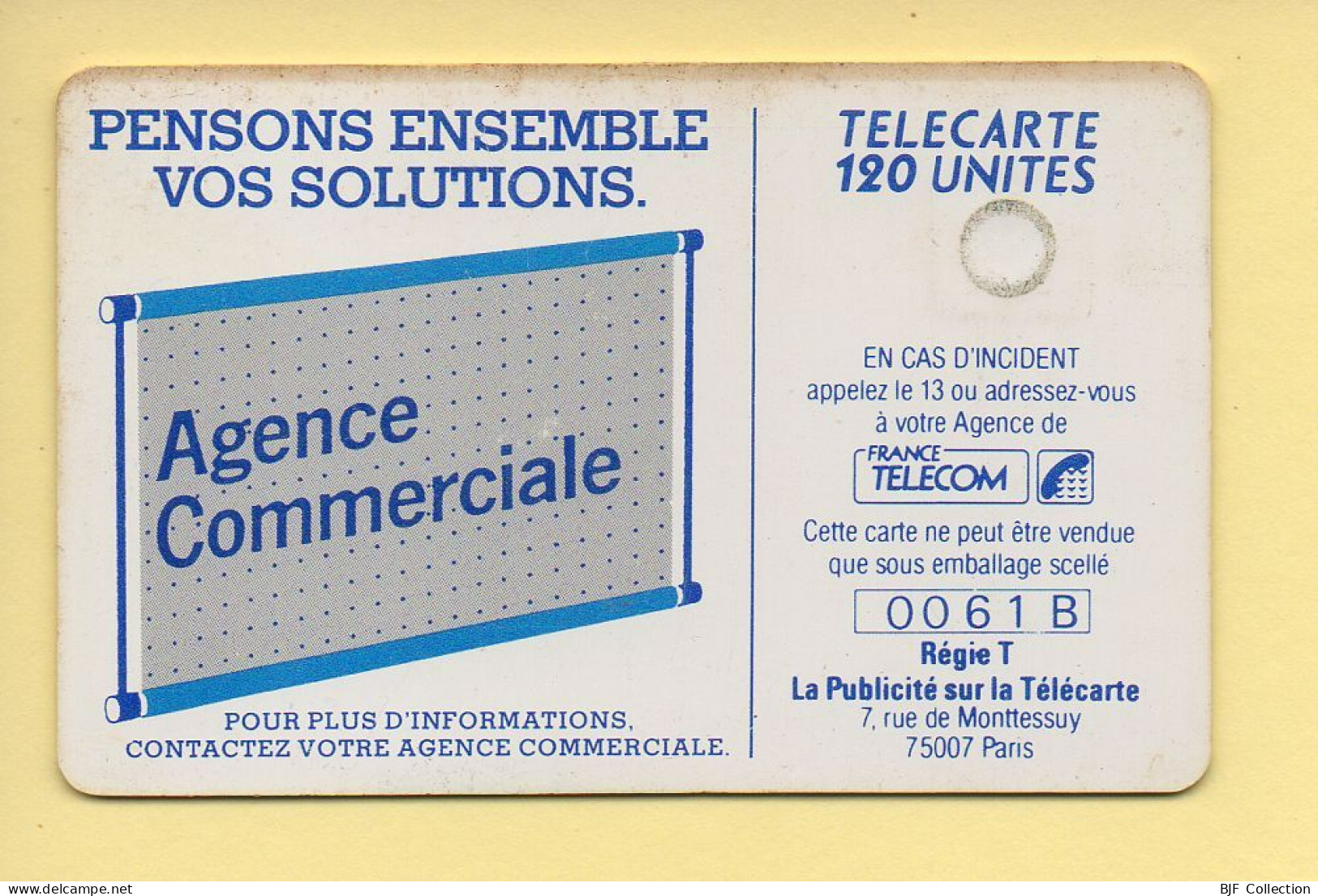 Télécarte : 600 Agences / 120 Unités : Numéro 0061B (voir Cadre, Texte Et Numérotation) - “600 Agences”