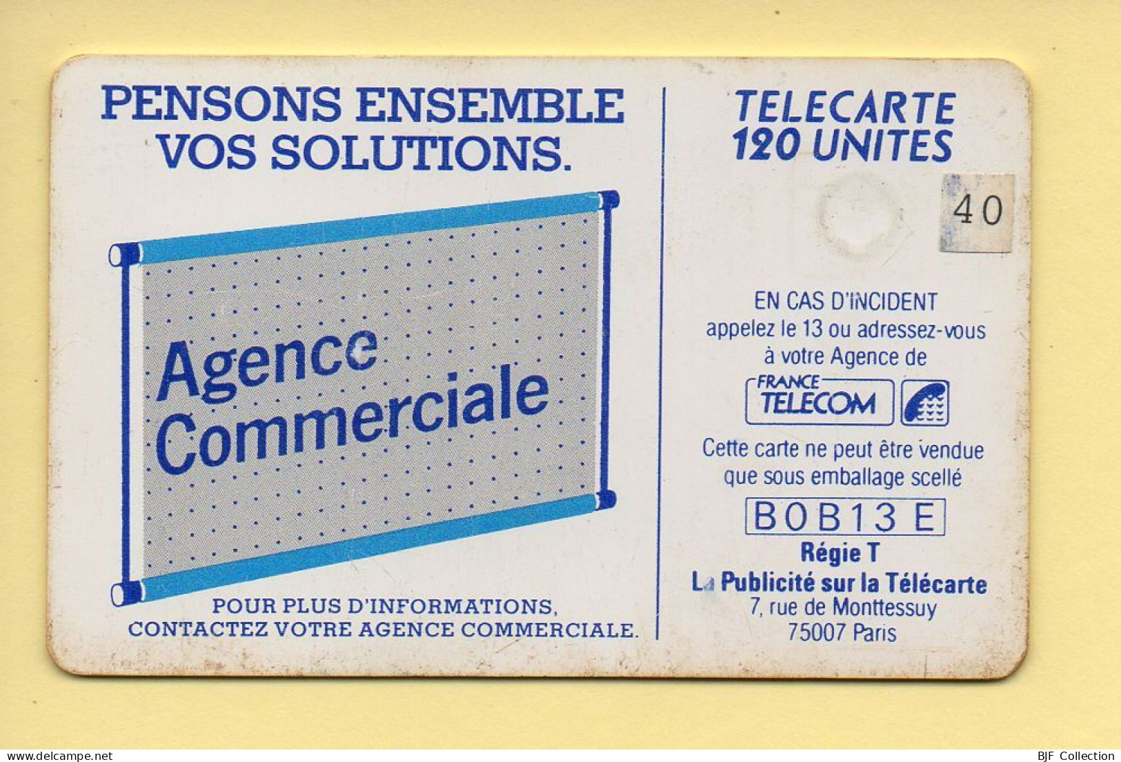 Télécarte : 600 Agences / 120 Unités : Numéro B0B13E (voir Cadre, Texte Et Numérotation) - 600 Agences