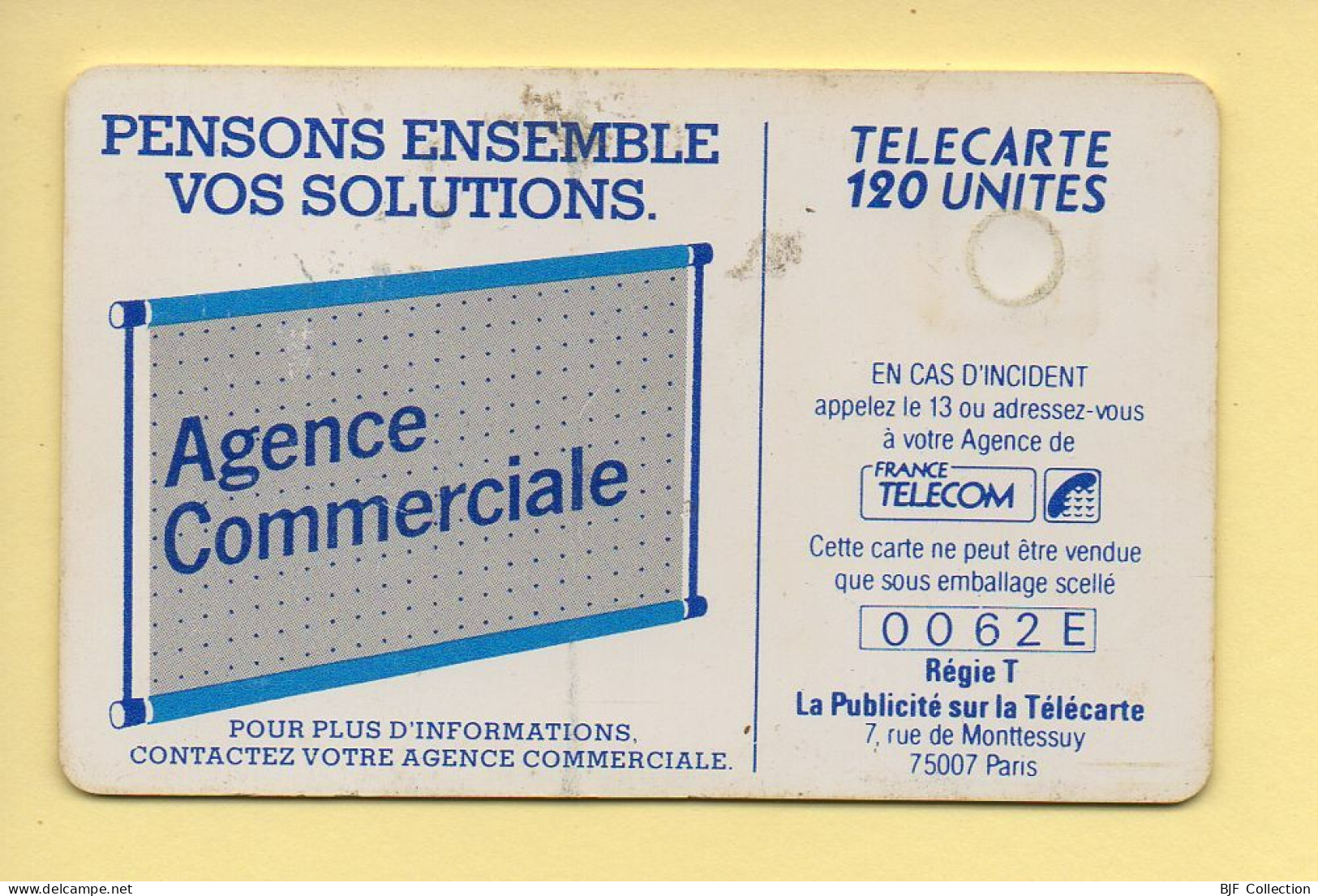 Télécarte : 600 Agences / 120 Unités : Numéro 0062E (voir Cadre, Texte Et Numérotation) - 600 Agences