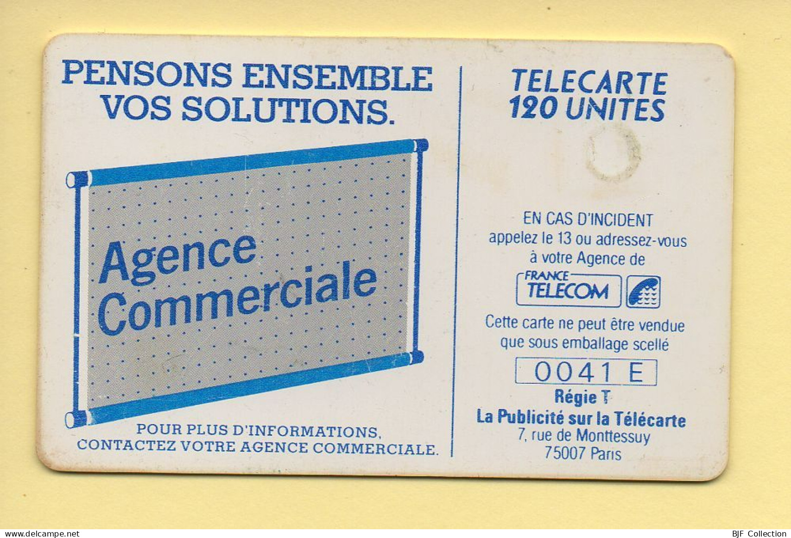 Télécarte : 600 Agences / 120 Unités : Numéro 0041E (voir Cadre, Texte Et Numérotation) - “600 Agences”