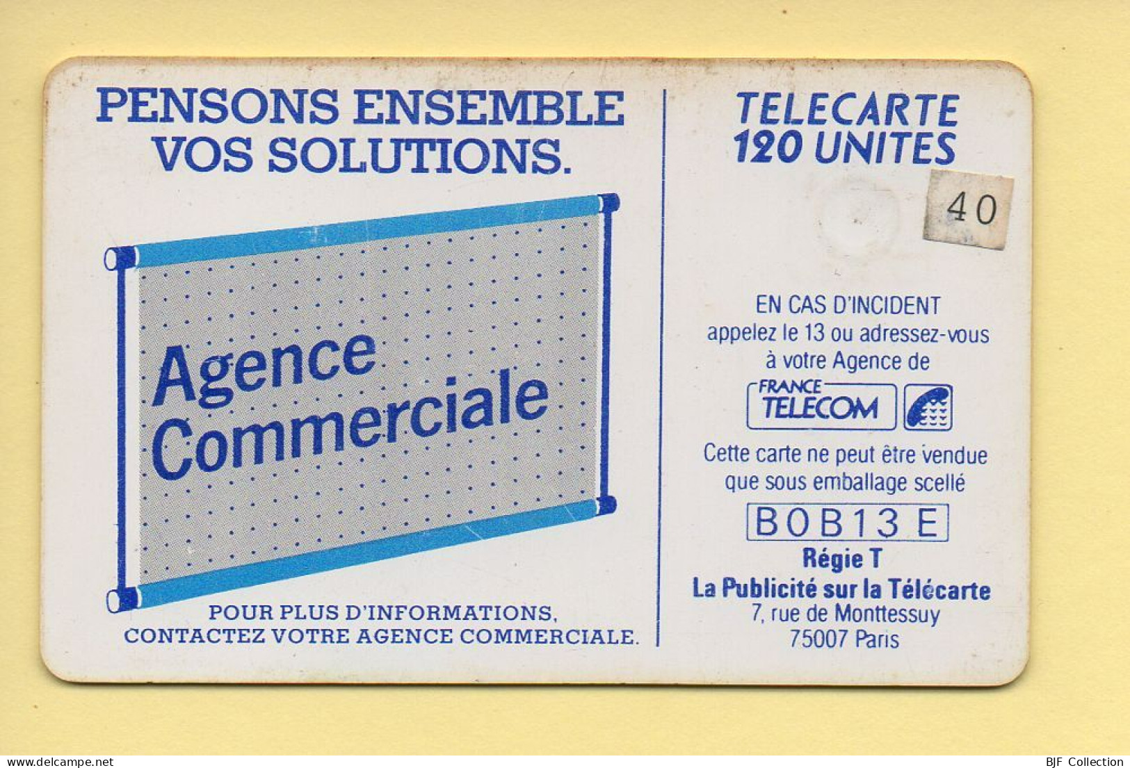 Télécarte : 600 Agences / 120 Unités : Numéro B0B13E (voir Cadre, Texte Et Numérotation) - 600 Agences