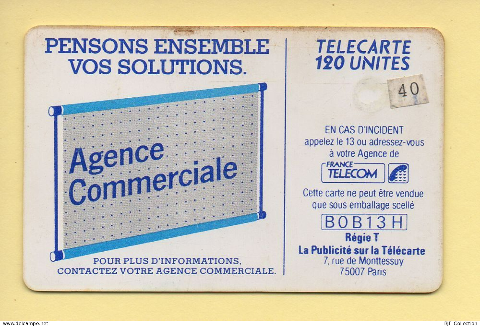 Télécarte : 600 Agences / 120 Unités : Numéro B0B13H (voir Cadre, Texte Et Numérotation) - 600 Bedrijven
