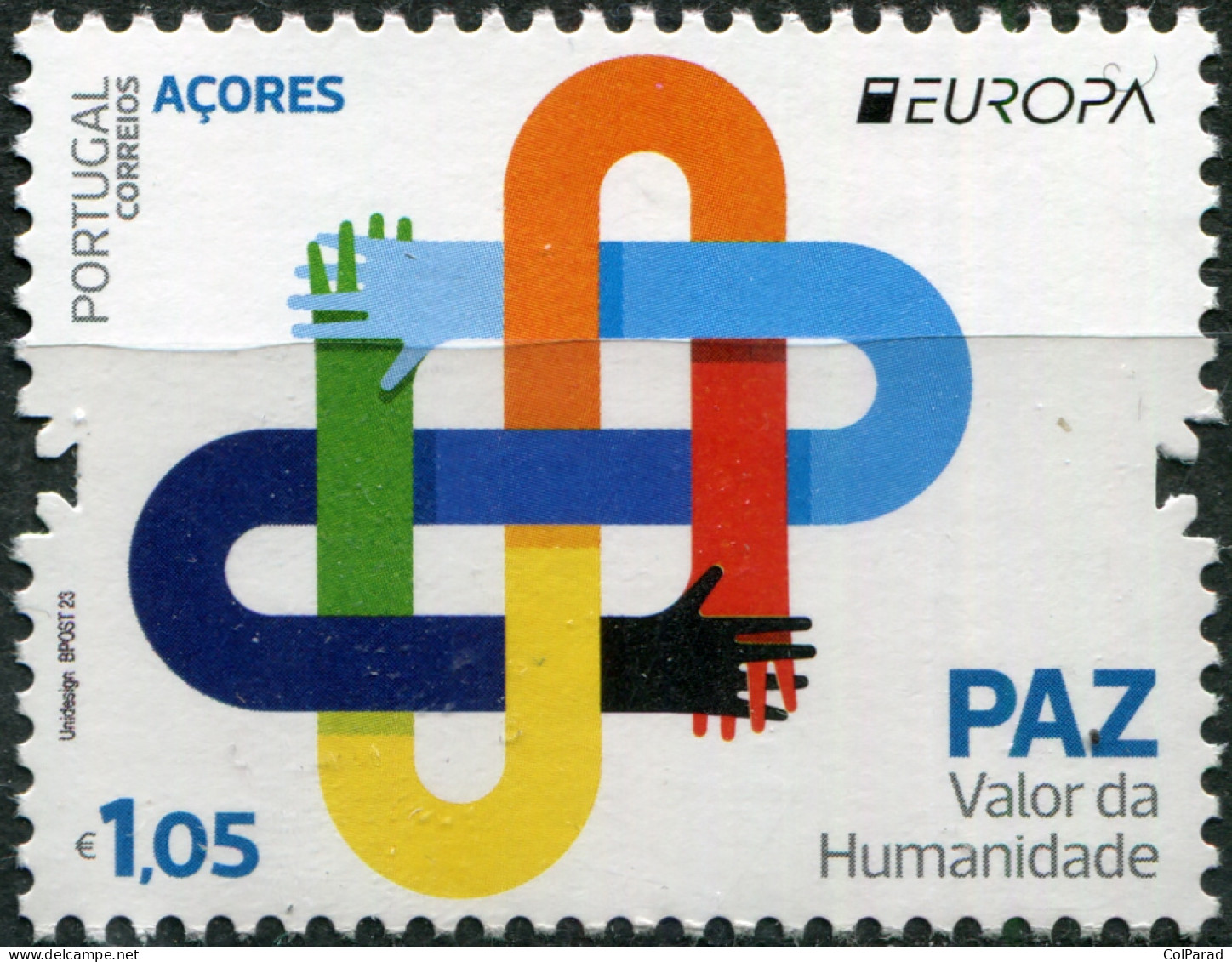 AZORES - 2023 - STAMP MNH ** - Peace, Humanity's Highest Value - Azores