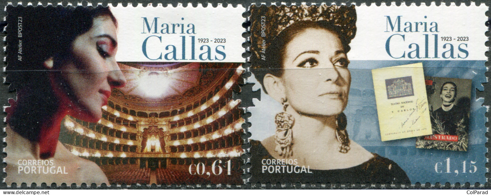 PORTUGAL - 2023 - SET MNH ** - 100th Anniversary Of The Birth Of Maria Callas - Neufs
