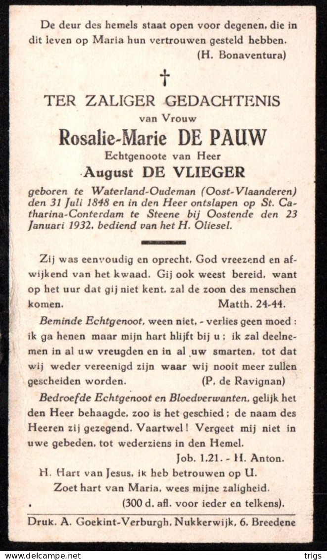 Rosalie Marie De Pauw (1848-1932) - Andachtsbilder