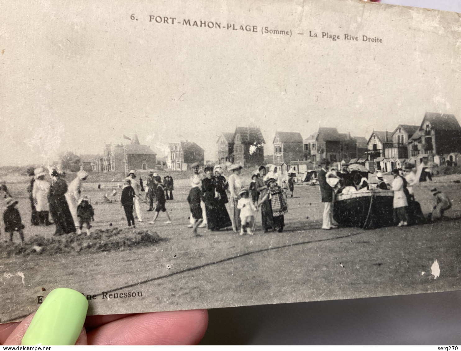 CPA 80 ) FORT-MAHON-PLAGE / La Plage Rive Droite - écrit à L’école De La Maurane Var Environ De Toulon - Fort Mahon