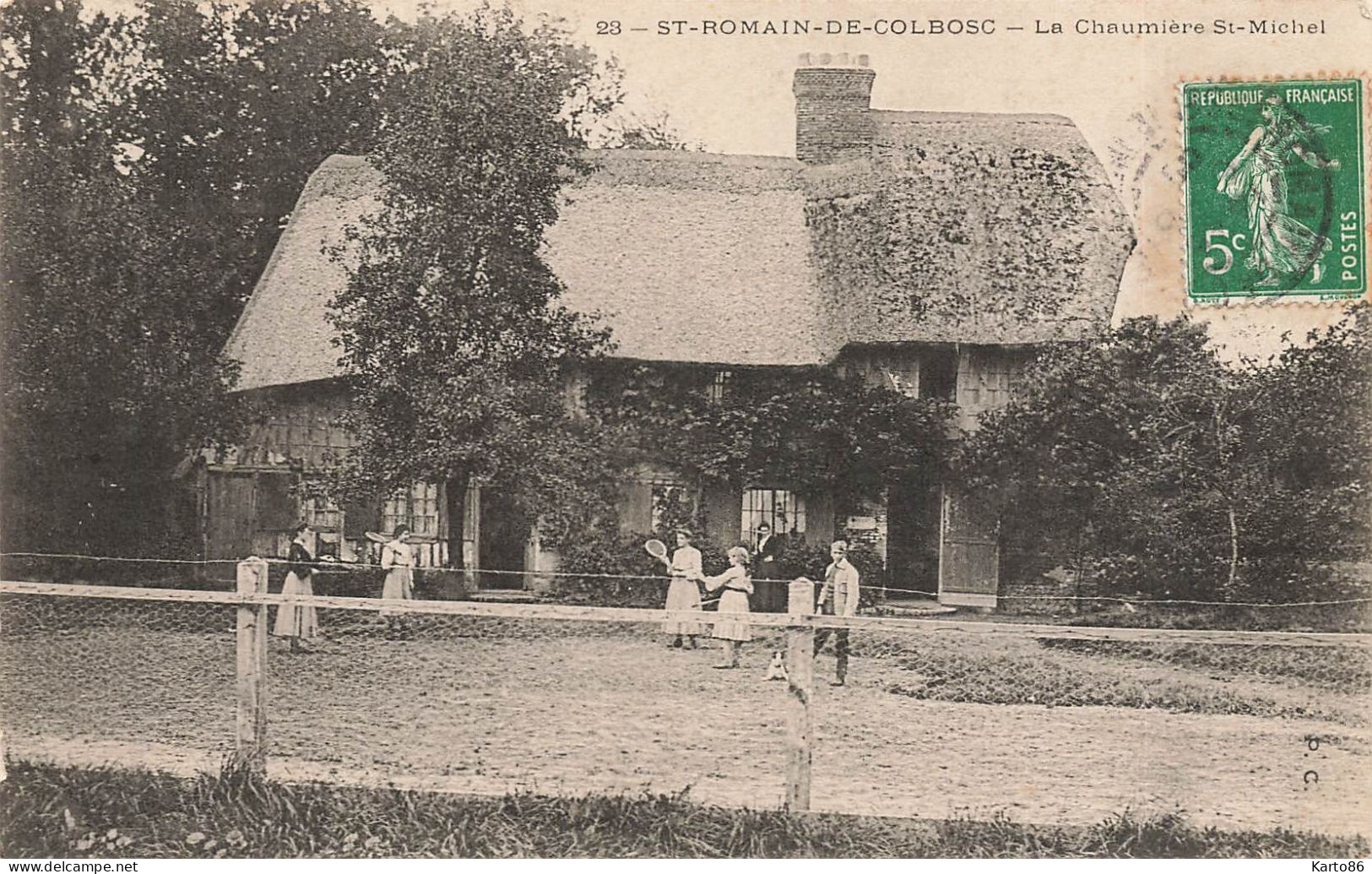 St Romain De Colbosc * La Chaumière St Michel * Jeu De Tennis - Saint Romain De Colbosc