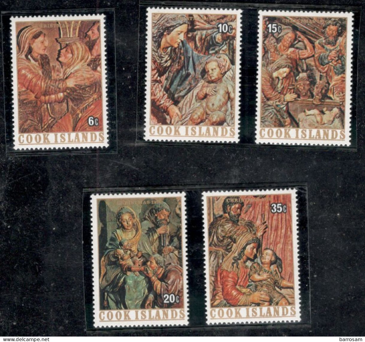 COOK  ISLANDS:.....1976:Michel 507A-511Amnh**CHRISTMAS - Islas Cook