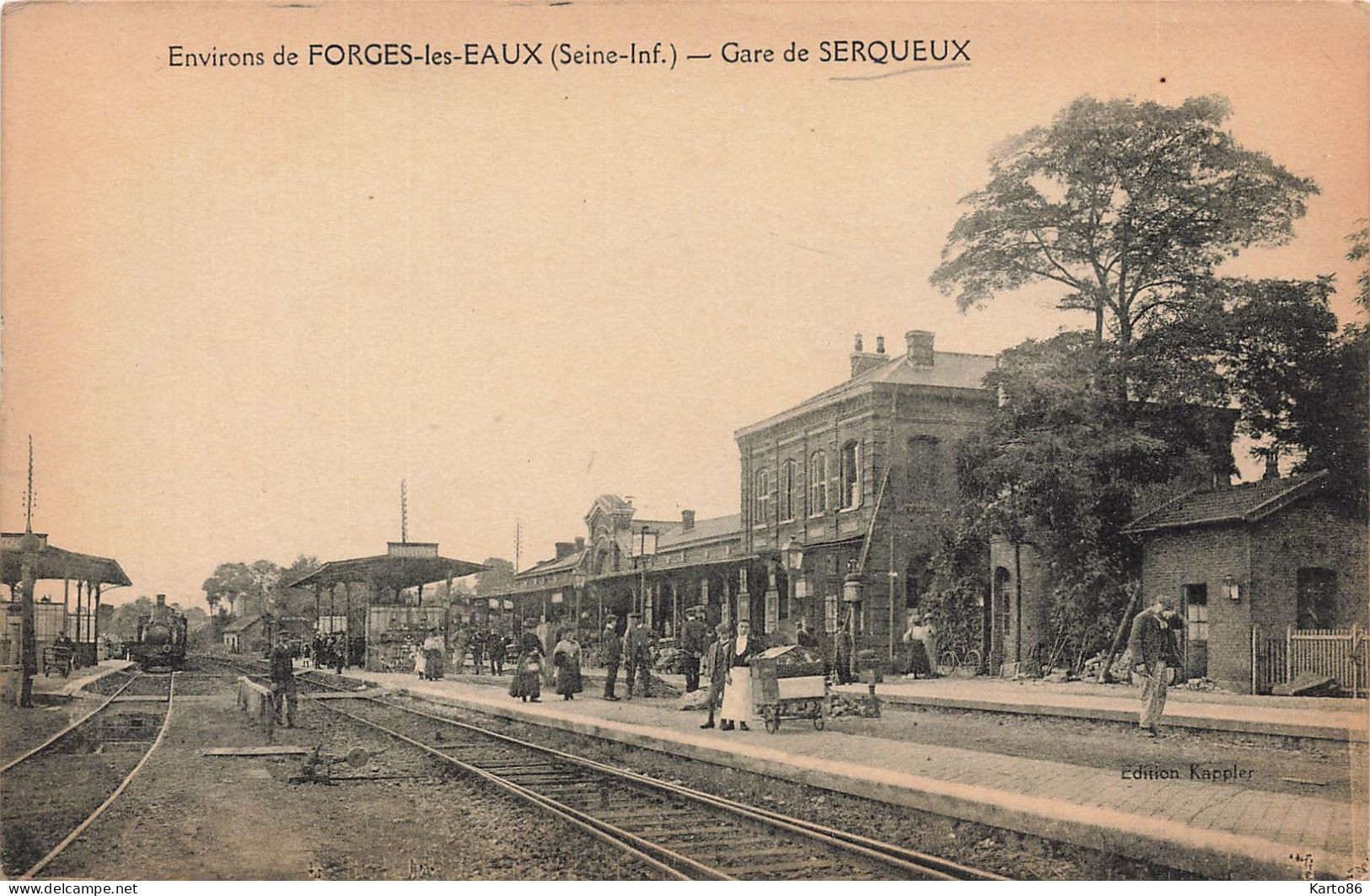 Forges Les Eaux * La Gare De Serqueux * Ligne Chemin De Fer - Forges Les Eaux