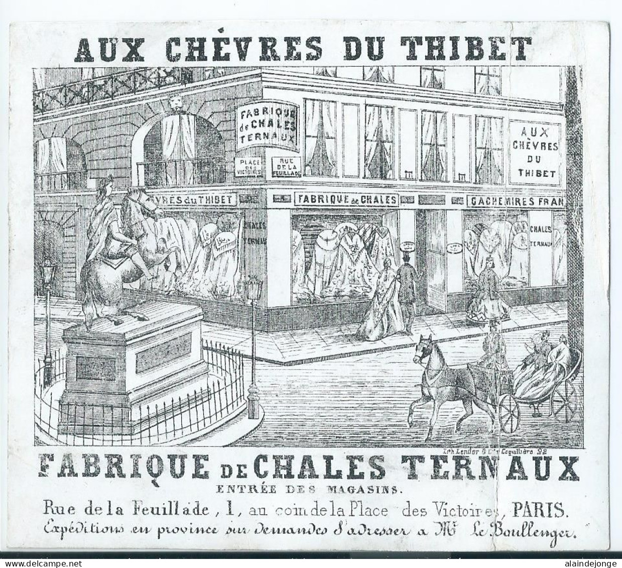 Carte Porcelaine - Porseleinkaart - Paris - Parijs - Rue De La Feuillade - 12x10cm - Ref 42 - Cartes Porcelaine