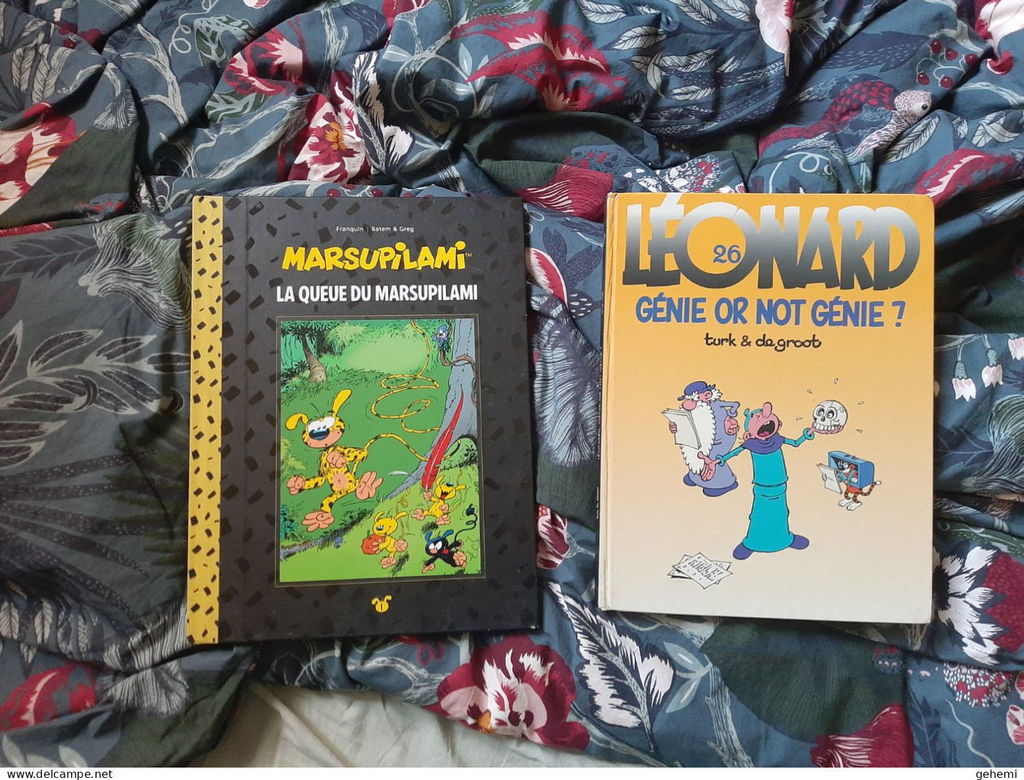 Lot De 2 BD Léonard  (EO De 1996) Et Marsupilami (réédition 2013) - Paquete De Libros