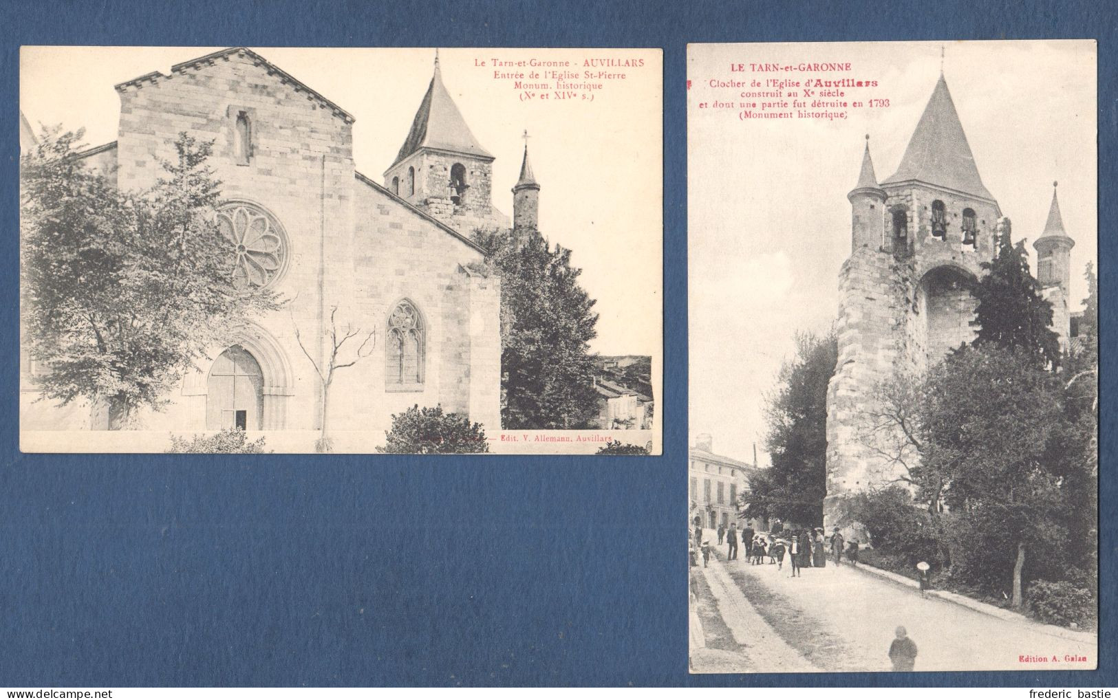 AUVILLARS - 2 Cartes - Auvillar