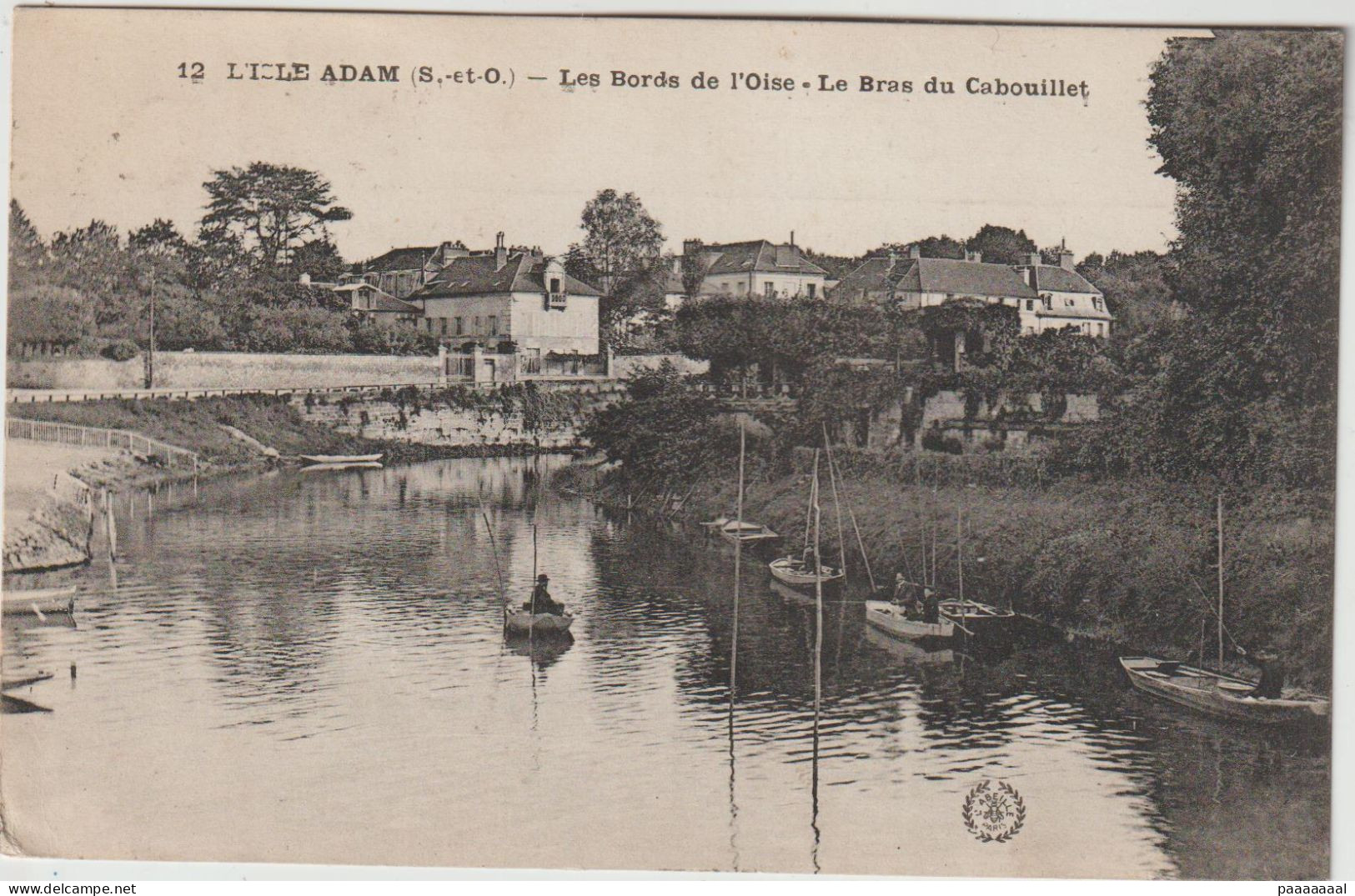 L ISLE ADAM  LES BORDS DE L OISE LE BRAS DU CABOUILLET - L'Isle Adam