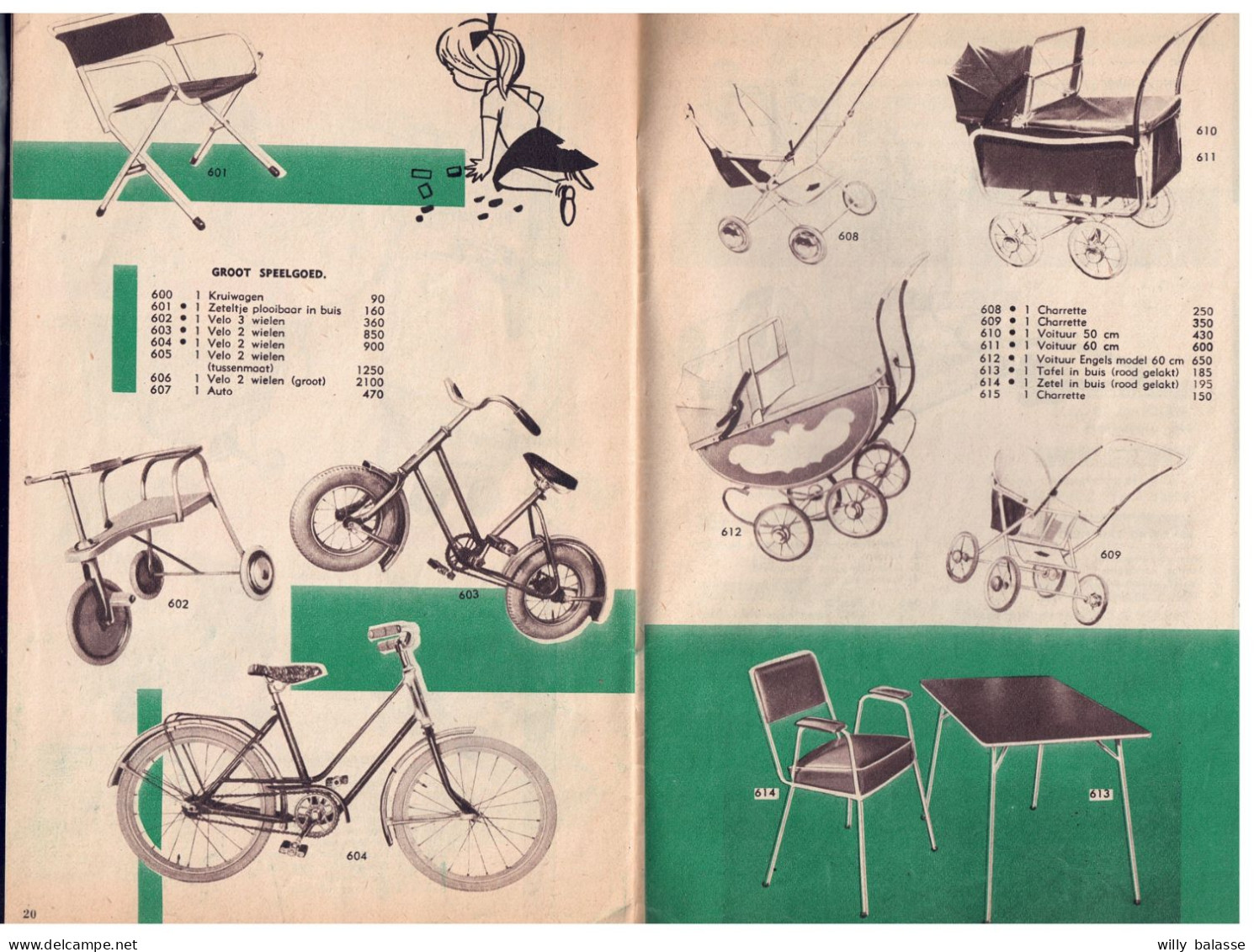 +++ Dépliant Publicitaire En Néerlandais - Publicité JAVA 1959 - Jouets - Toys - St Nicolas - Poupées - Vélos ... // - Publicidad