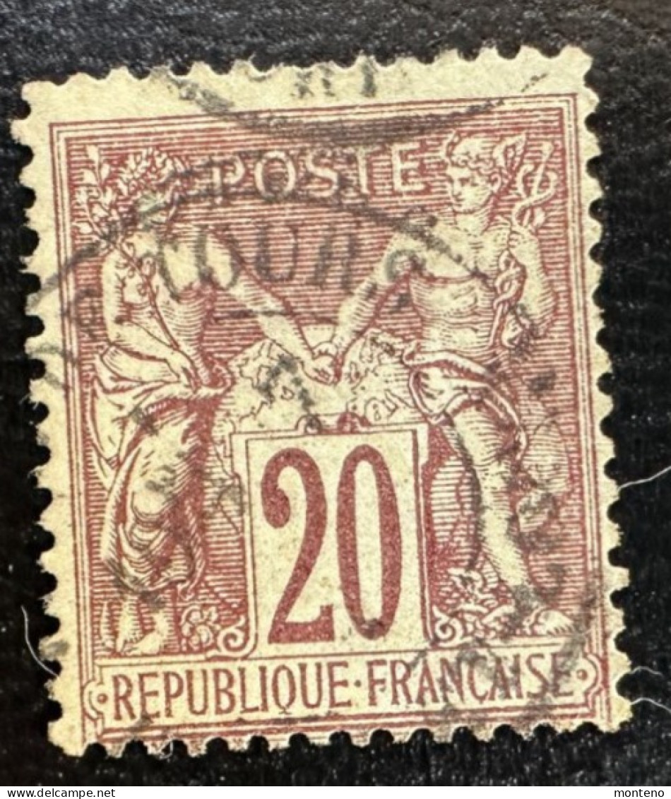 France 1876   Sage Type I    Y Et T  67  O - 1876-1878 Sage (Type I)