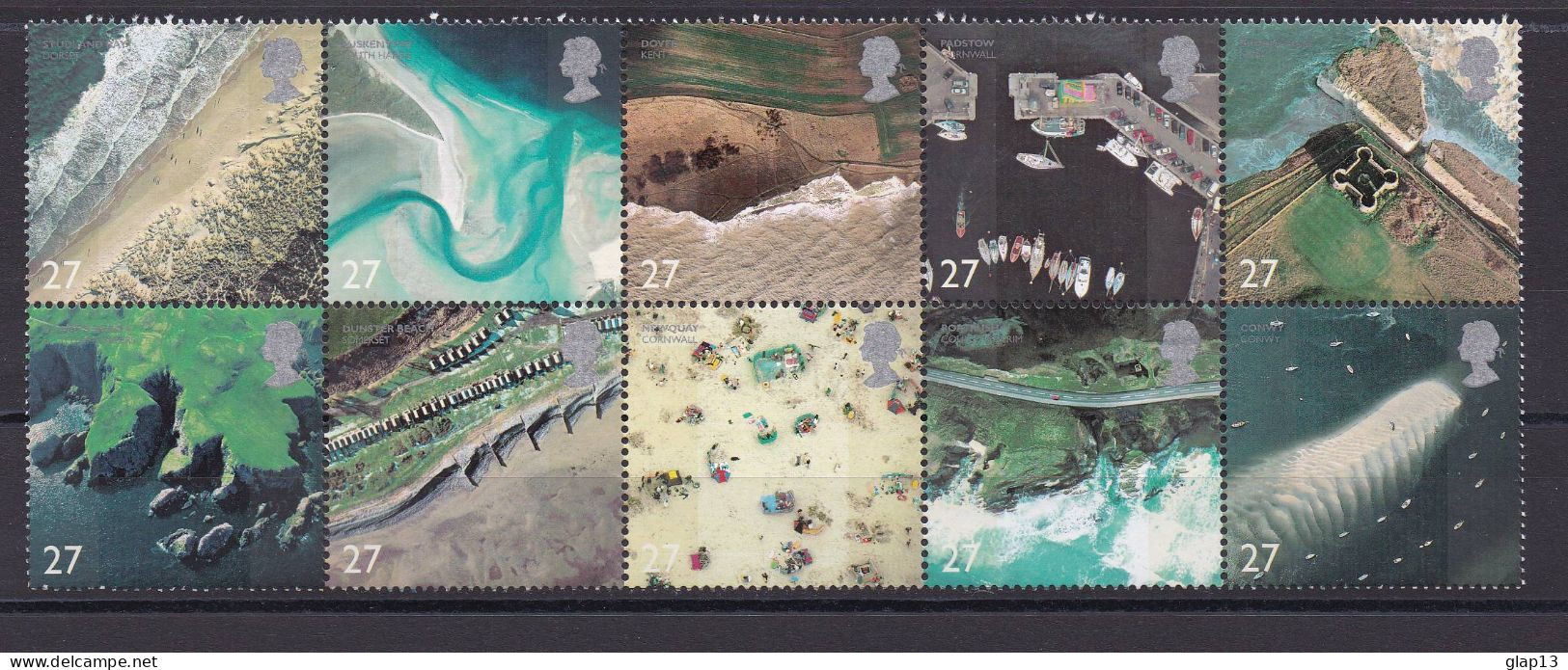 GRANDE-BRETAGNE 2002 TIMBRE N°2313/22 NEUF** VUE DU LITTORAL - Unused Stamps