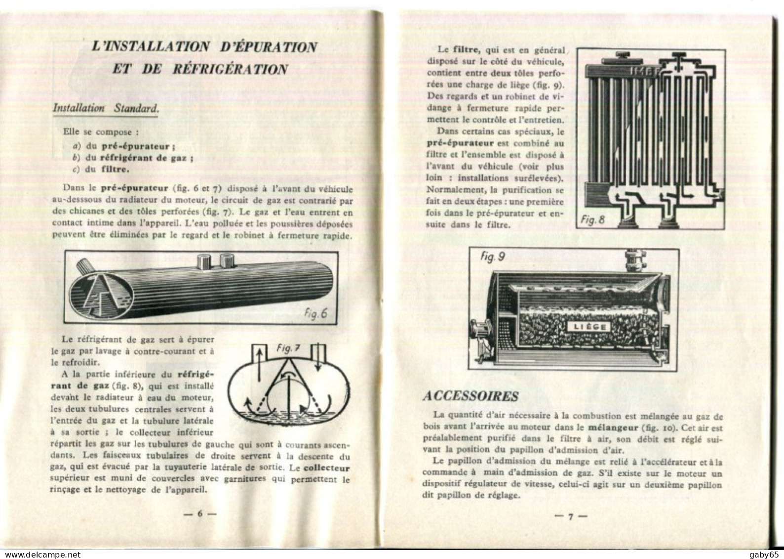 DESCRIPTION,FONCTIONNEMENT,ENTRETIEN DU GAZOGÈNE A BOIS " IMBERT " GAZOGÈNES IMBERT 49 RUE DU COLISÉE.PARIS. - Non Classés