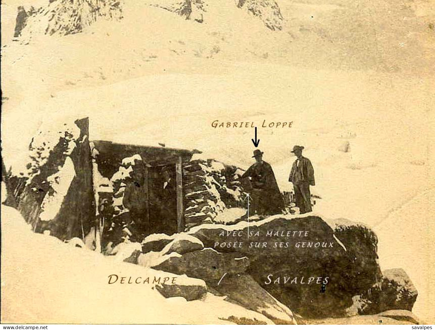 Rare Chamonix 1862 * Gabriel Loppé Peintre Aux Grands Mulets Sous La Neige * Photo Stéréoscopique Braun - Stereoscopic