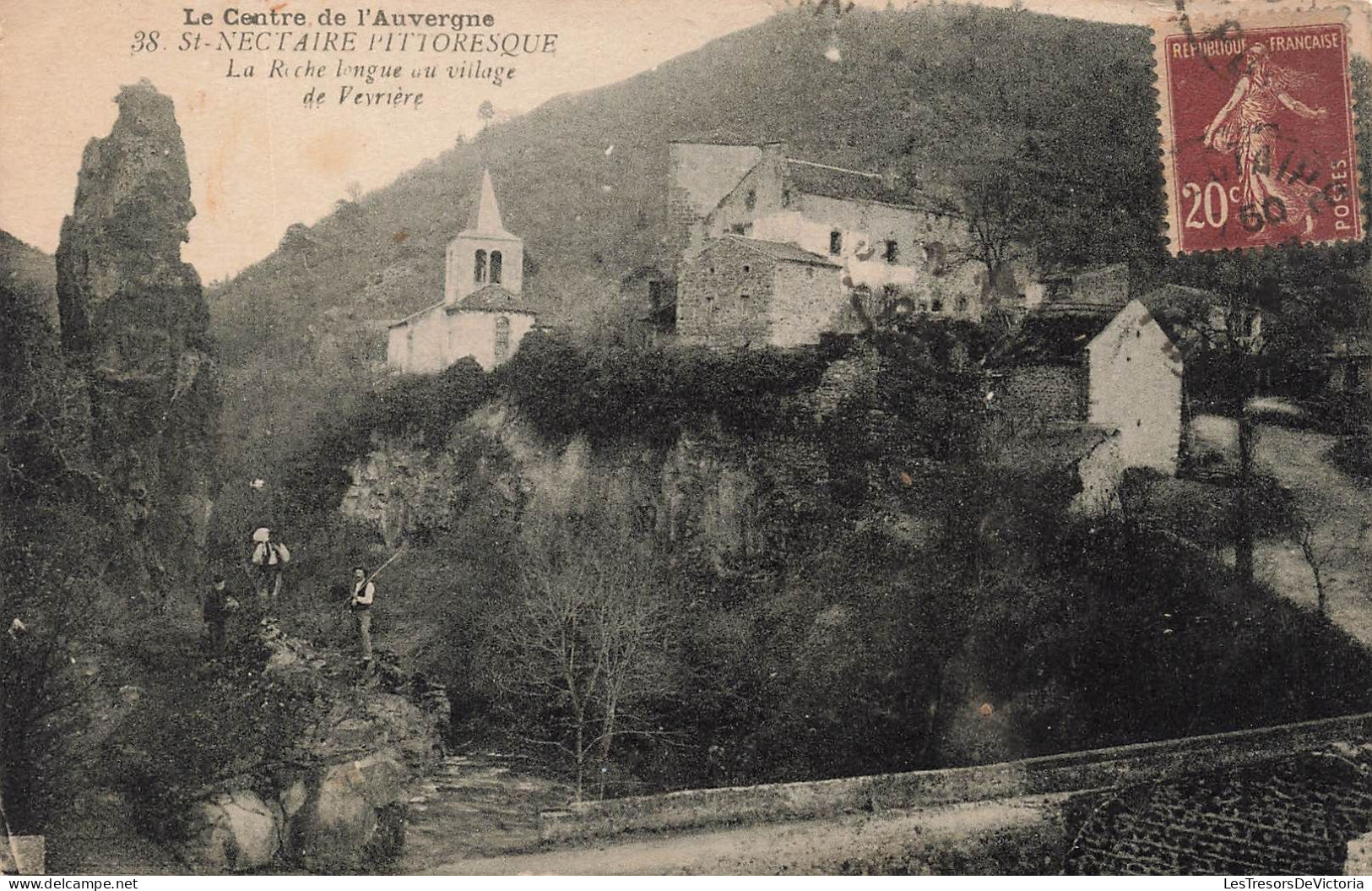 FRANCE - Saint Nectaire - La Roche Longue Au Village De Vevrière - Carte Postale Ancienne - Saint Nectaire