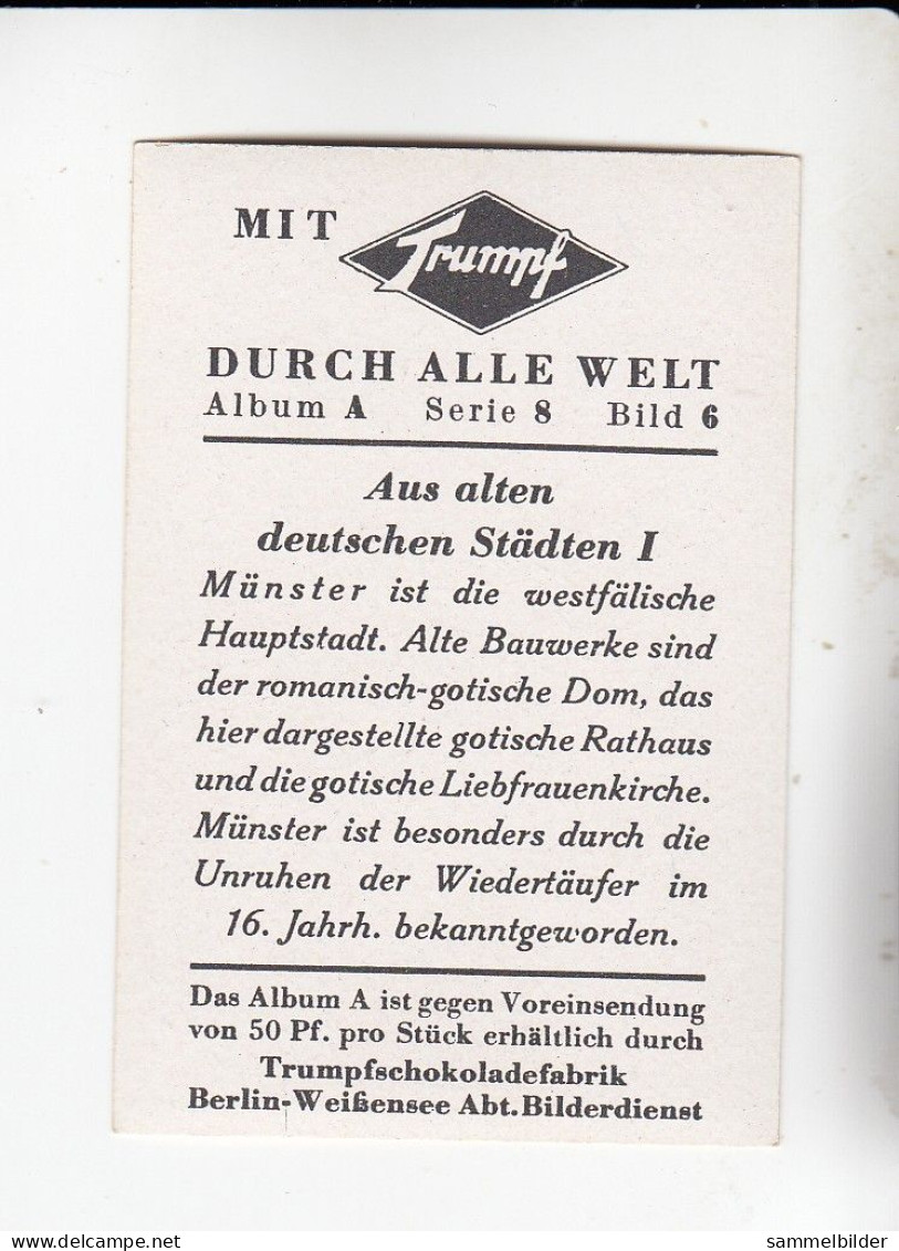 Mit Trumpf Durch Alle Welt Aus Alten Deutschen Städten I Münster   A Serie 8 #6 Von 1933 - Andere Merken