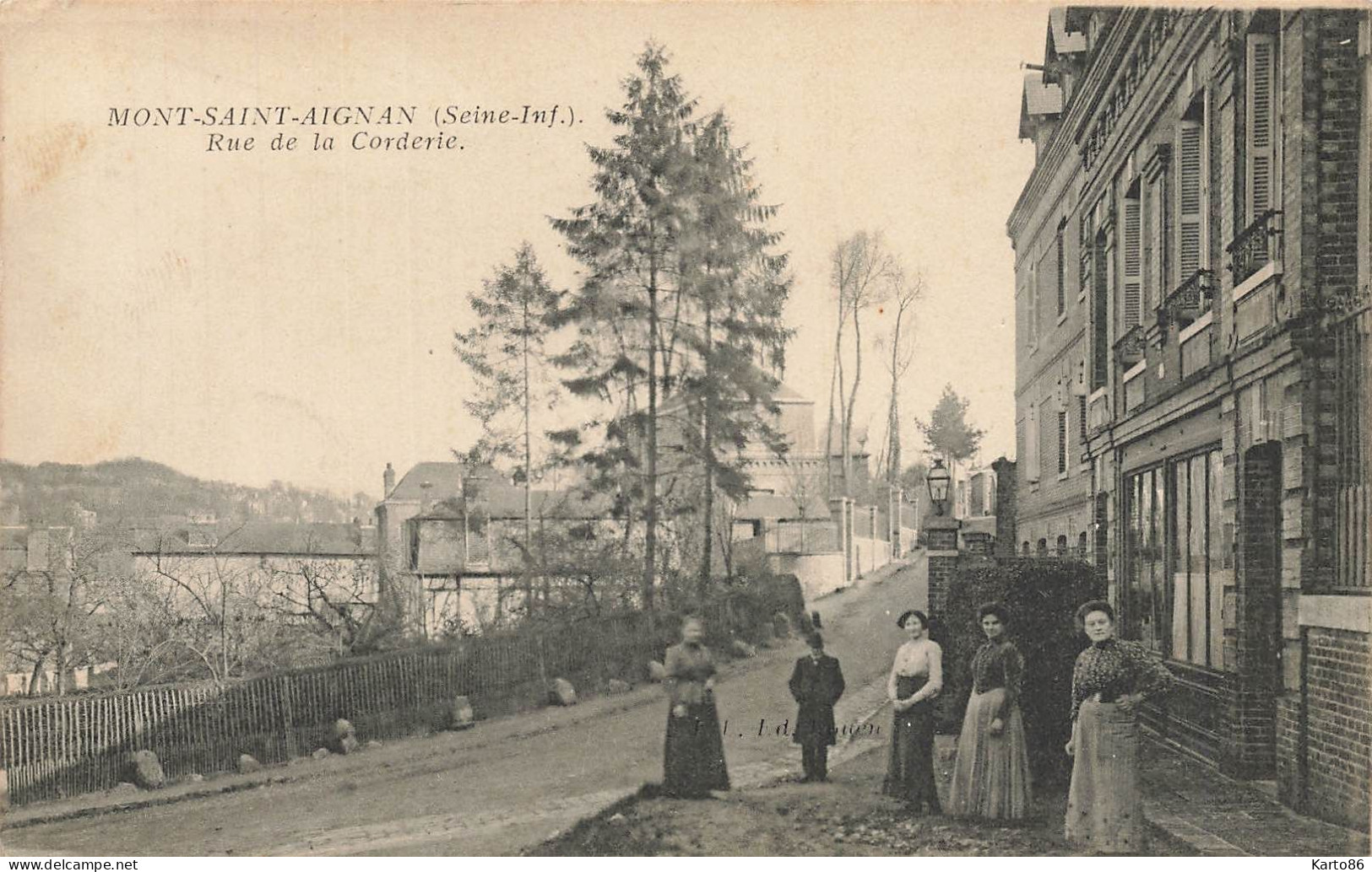 Mont St Aignan * La Rue De La Corderie * Villageois - Mont Saint Aignan