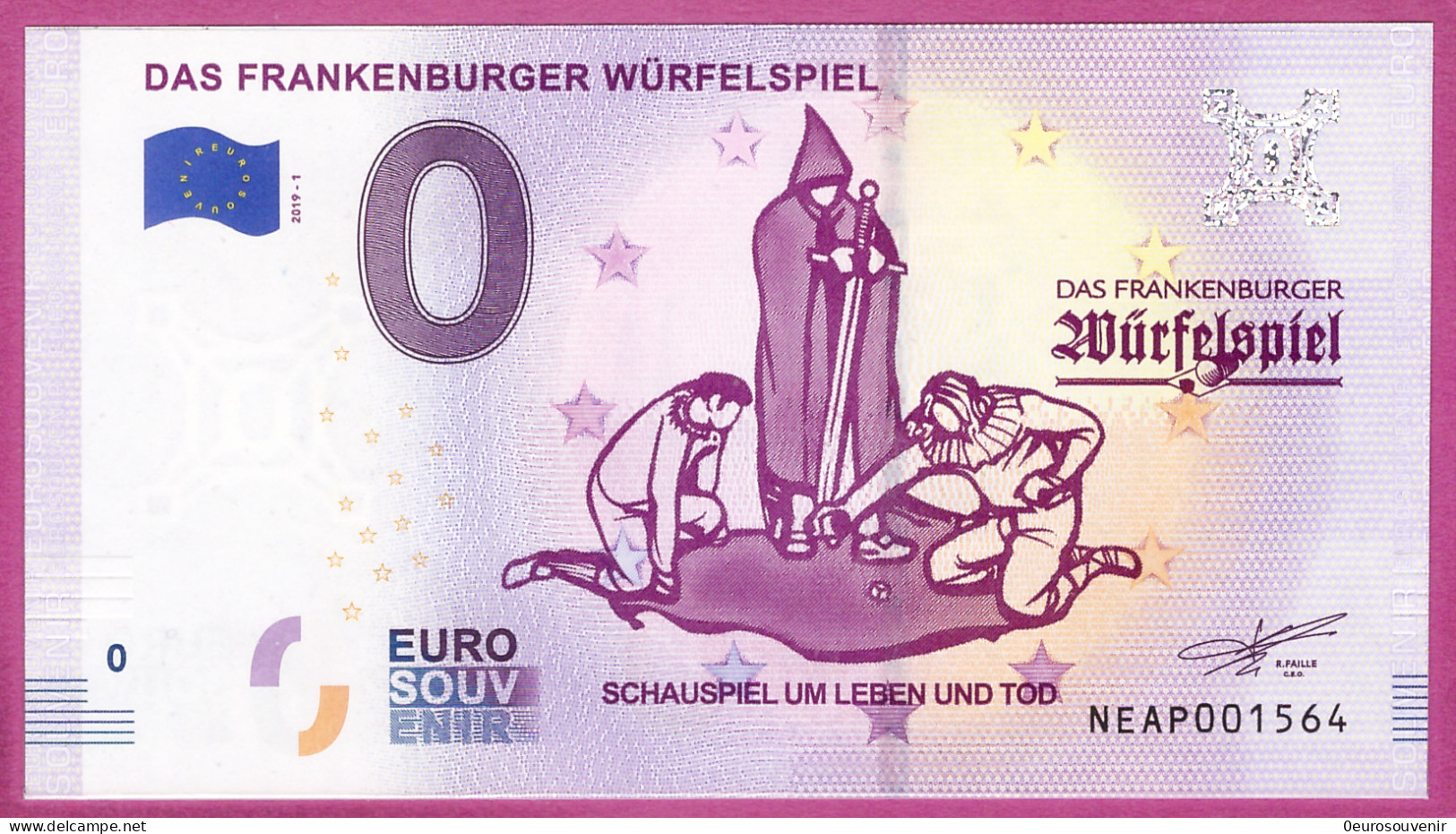 0-Euro NEAP 2019-1 DAS FRANKENBURGER WÜRFELSPIEL - Essais Privés / Non-officiels