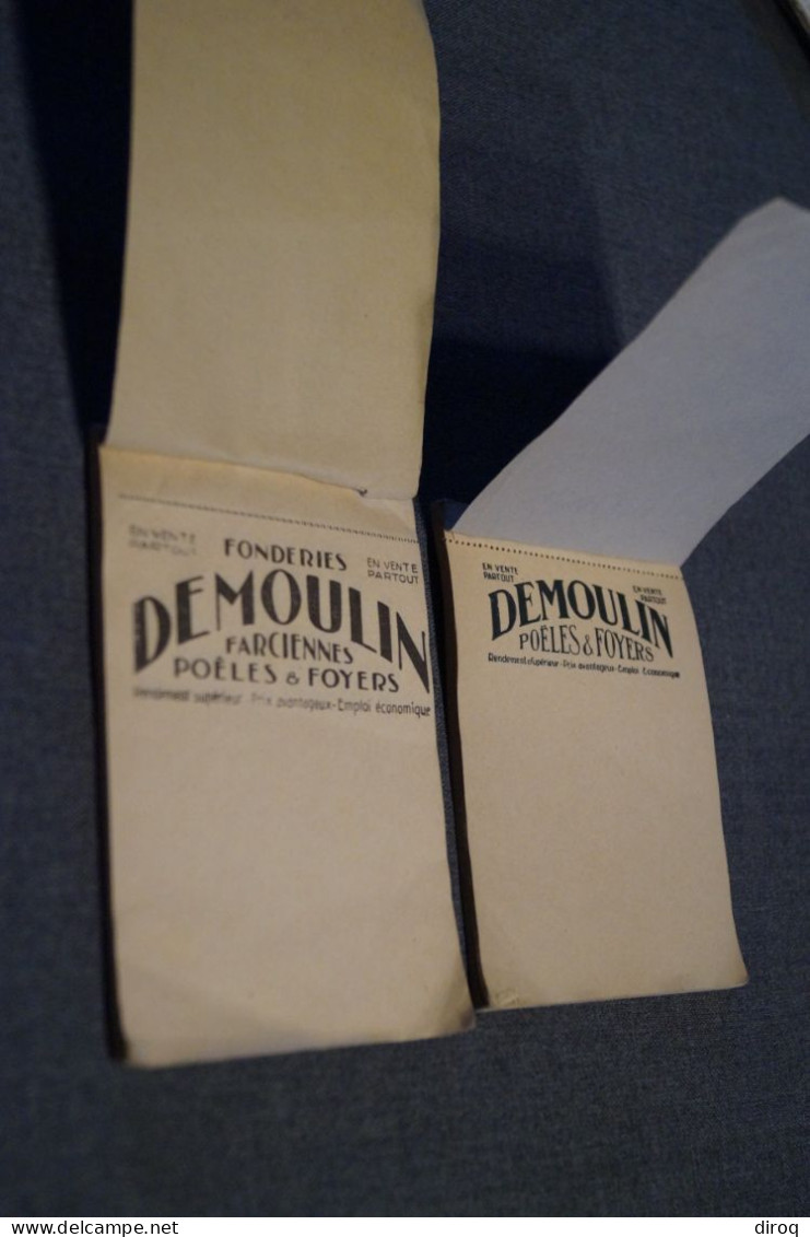 Farciennes,2 Anciens Carnets Publicitaire,Demoulin,originaux Pour Collection - Reclame