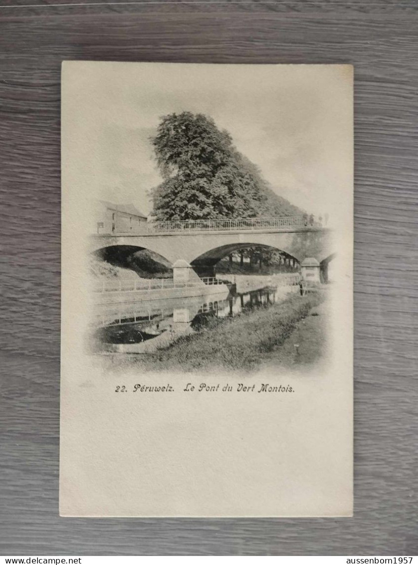 Peruwelz : Pont Du Vert Montois : Carte Dos Non Divisé : Non écrite - Péruwelz