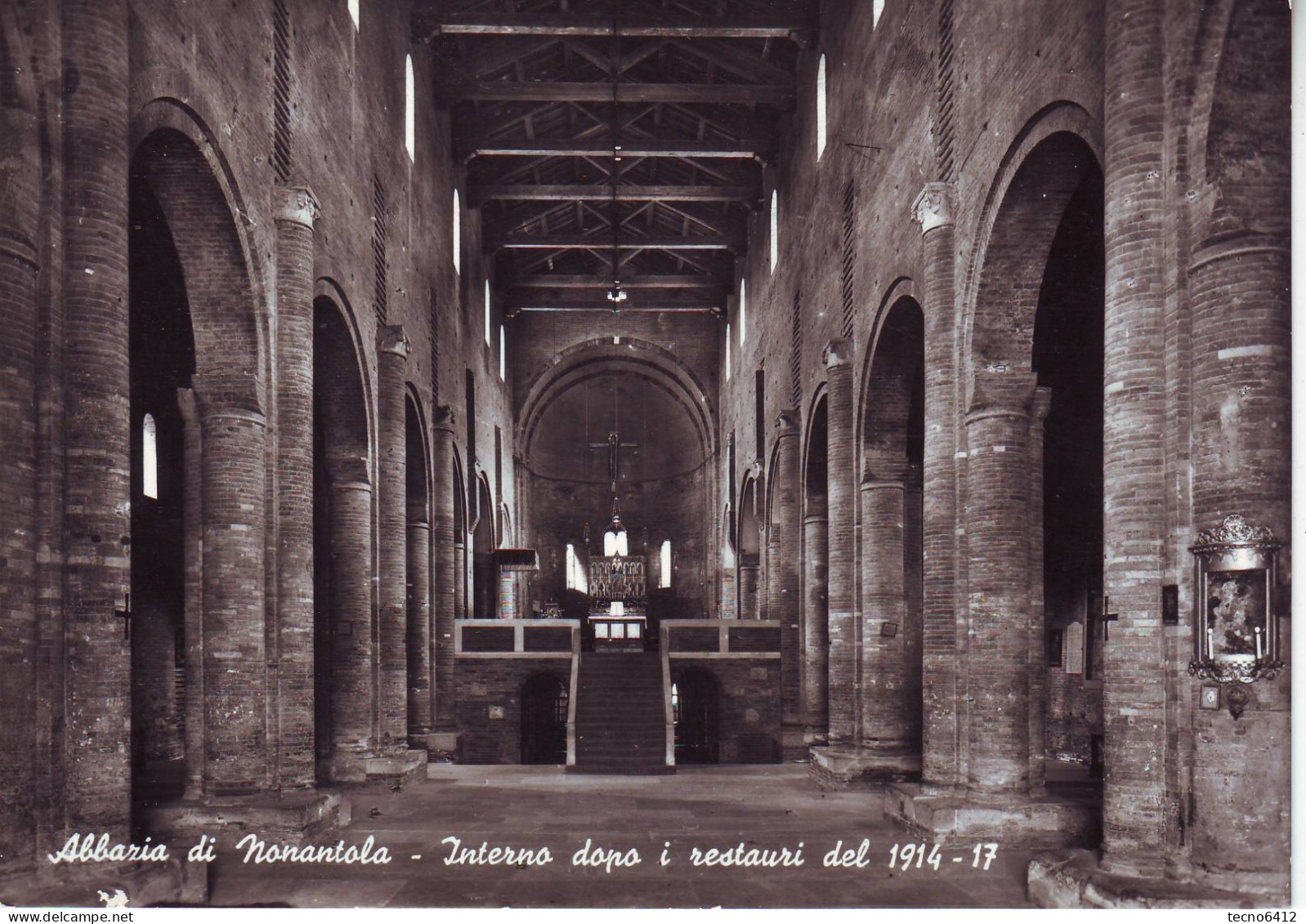 Abbazia Di Nonantola(modena) - Interno Dopo I Restauri 1914-17 - Non Viaggiata - Modena