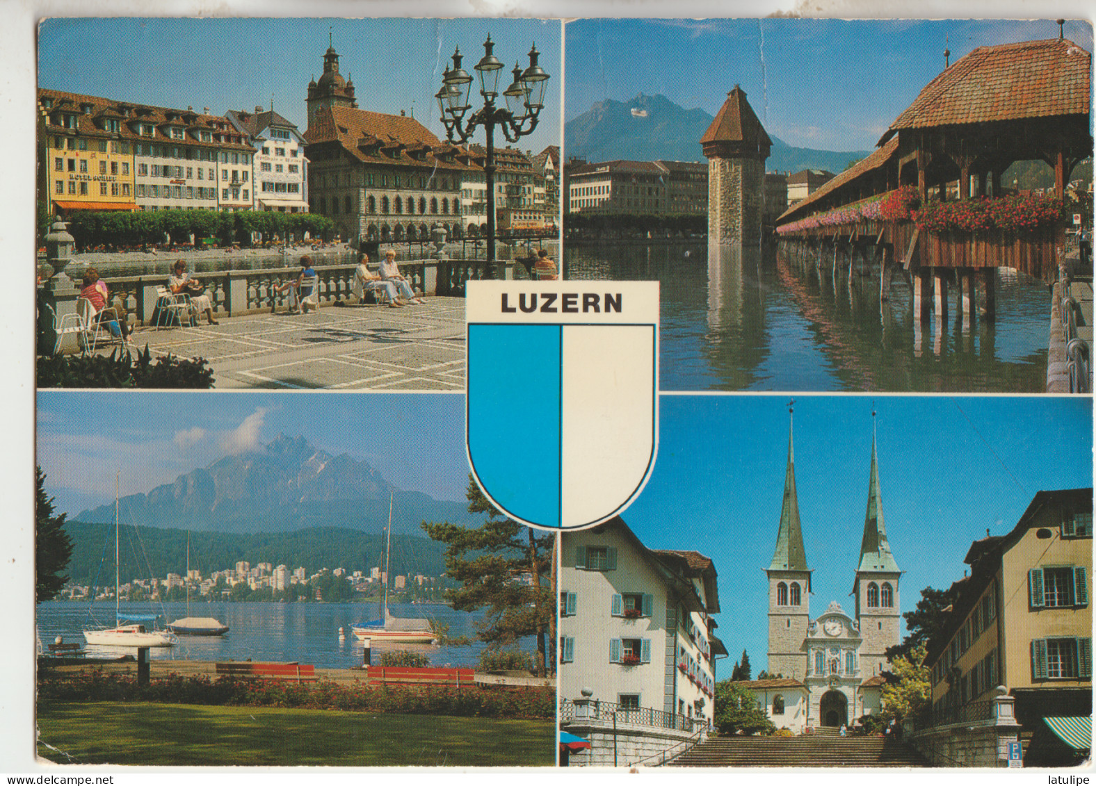 Carte  Circulée De  Luzern_Multivue  ( 4 ) Souvenir - Luzern