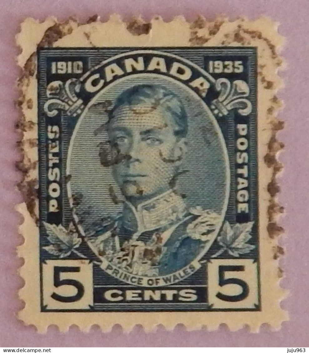 CANADA YT 176 OBLITERE " PRINCE DE GALLES" ANNÉE 1935 - Usados