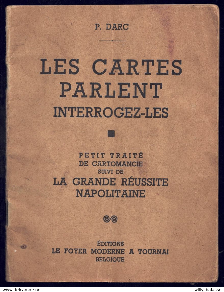 +++ Livre Ancien 1949 - LES CARTES PARLENT - Cartomancie - Cartes - Tarot  // - Jeux De Société