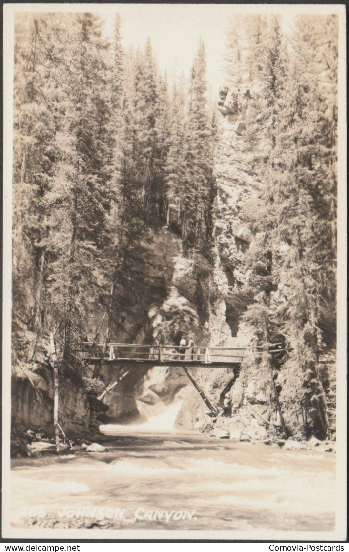 Johnson Canyon, Banff National Park, Alberta, C.1920s - Byron Harmon RPPC - Other & Unclassified