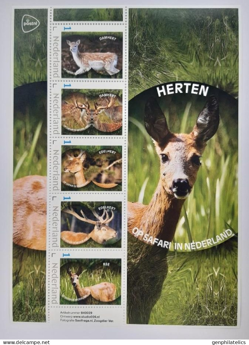 NETHERLANDS 2024 FAUNA Animals DEERS - Fine S/S MNH - Unused Stamps