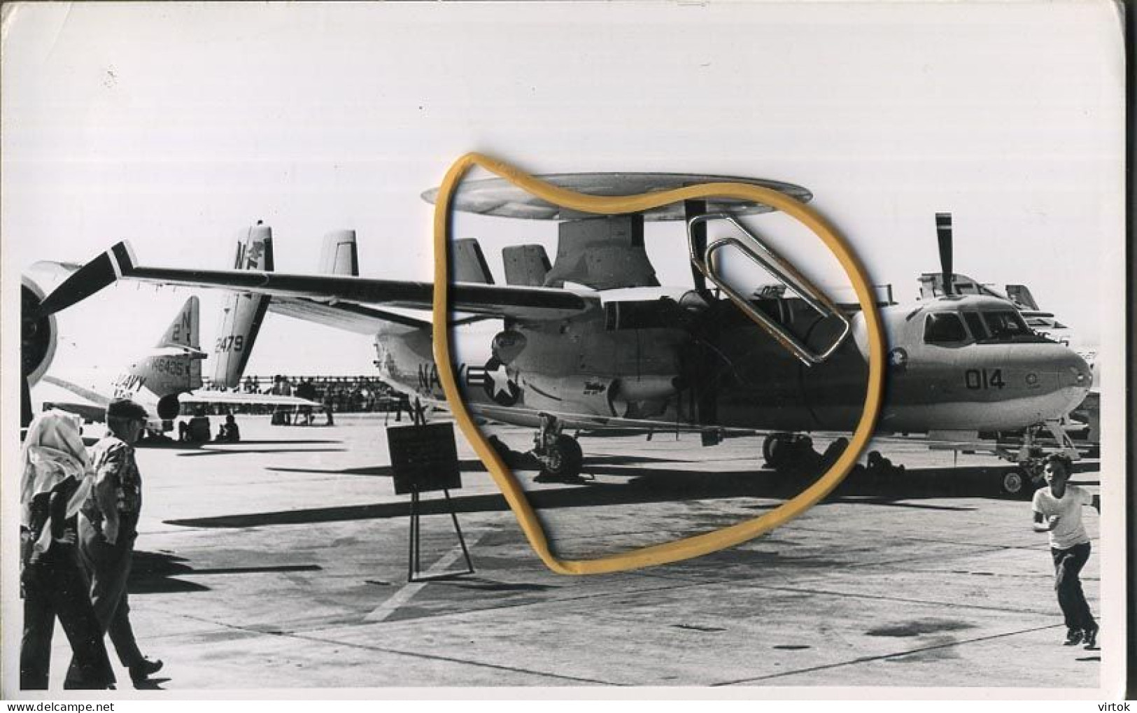 US NAVY 152479  //  NE-014 Of UAW-119   E-2B Hawkeye     Taken Miamar 1973   ( 14 X 9 Cm ) See Scans - Aviation