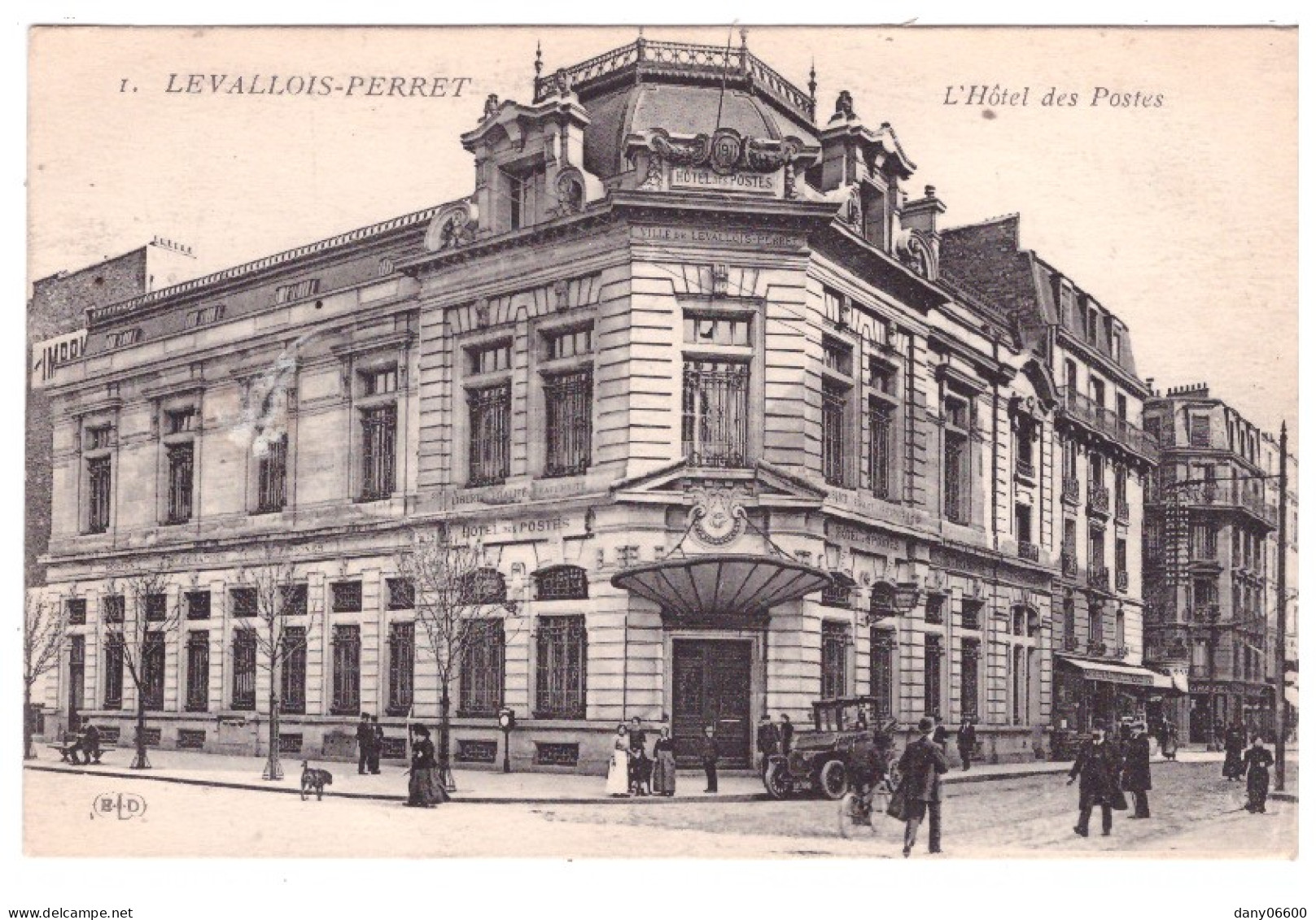 LEVALLOIS PERRET - L'Hotel Des Postes (carte Animée) - Levallois Perret