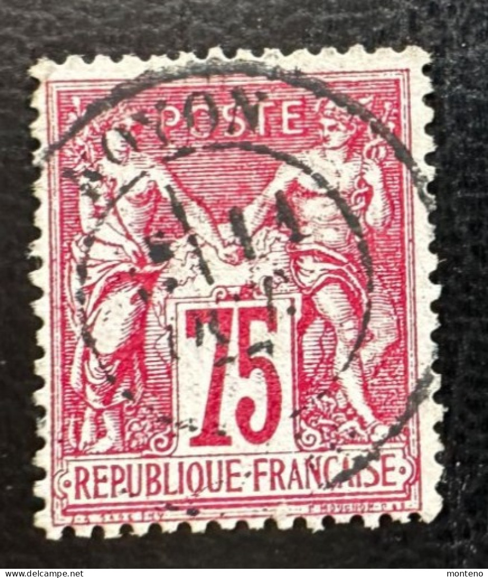 France 1876   Sage Type I    Y Et T  71  O - 1876-1878 Sage (Type I)