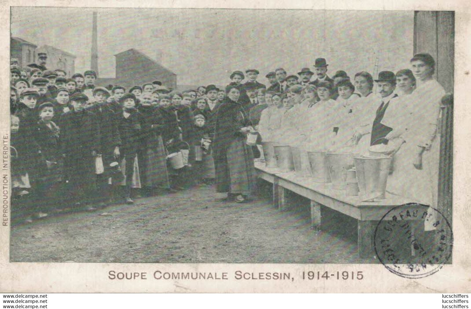 Sclessin - Soupe Communale De Sclessin  1914-1915 - Animée - 2 Scans - Seraing