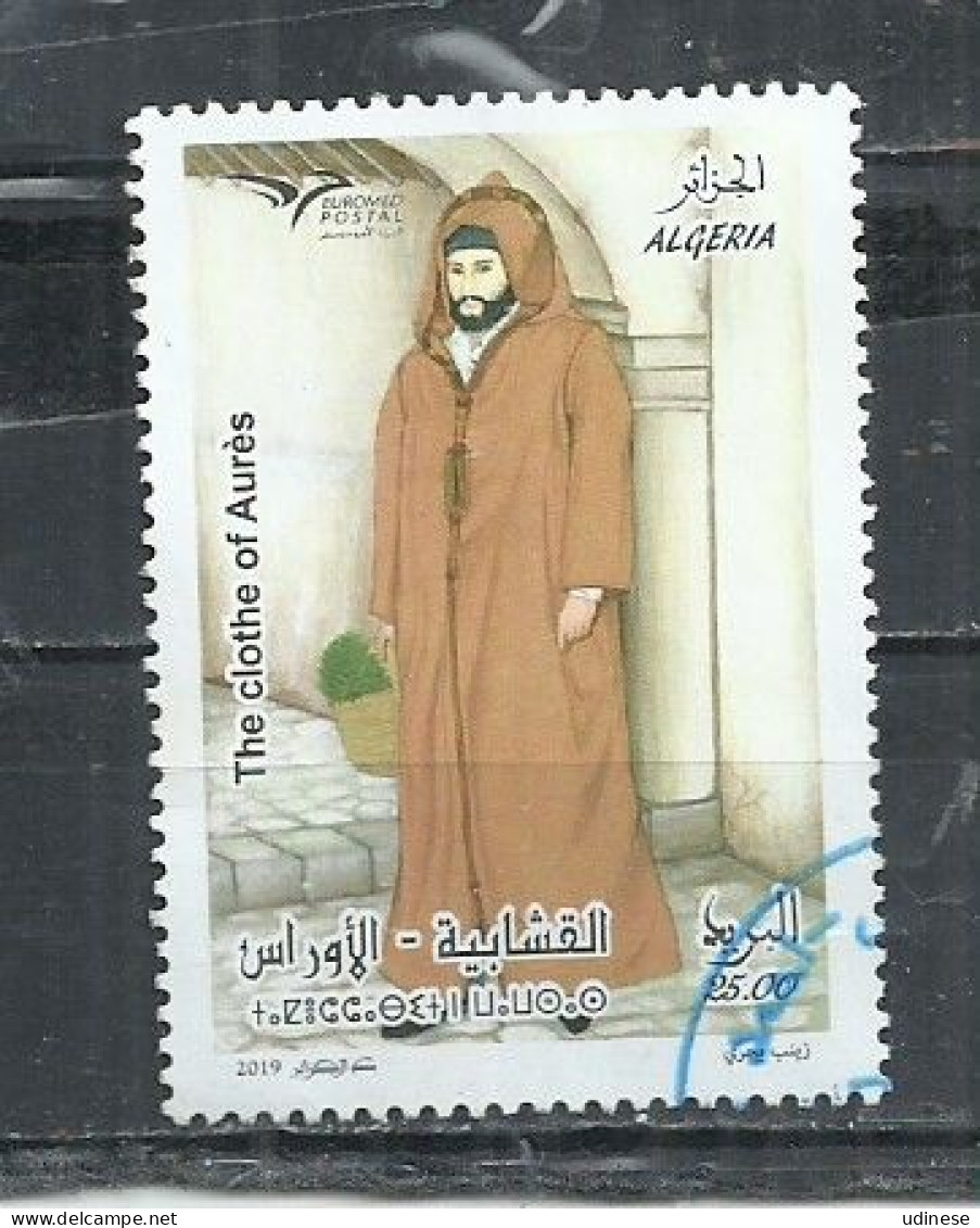 ALGERIA 2019 - TRADITIONAL COSTUMES - POSTALLY USED OBLITERE GESTEMPELT USADO - Kostums